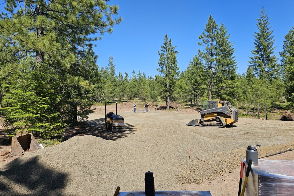 properties in the forest during land clearing and equipment